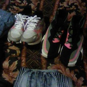 I have two pairs of sneakers jeans and joggers